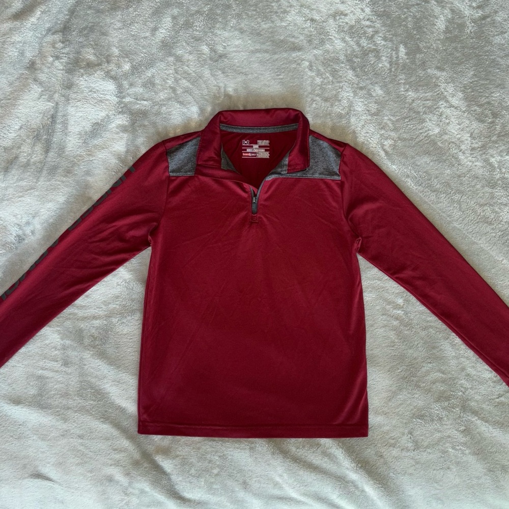 Under Armour Youth Boys Heat Gear Quarter Zip Shirt